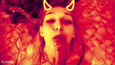 Hottie Devilish gets fucked verament tajba u gets cum fuq ħmar tagħha
